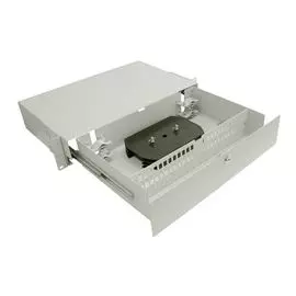 Кросс оптический стоечный 19" выдвижной 2U TELCORD КСв-48-2U 48-LC/APC-d-96-LC/APC-SM-3-КУ-GY 48 адаптеров LC/APC, 96 пигтейлов LC/APC SM (OS2 9/125),