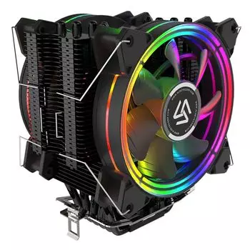 Кулер ALSEYE H120D-4.0 (Black) II LGA1700/1200/115x/755/2011/FM1/FM2/AM2/AM2+/AM3/AM3+/AM4 (2*120mm fan, 500-2000rpm, 42.5CFM, 13.5-35.2dBA, 4-pin PWM