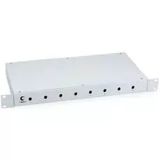 Кросс оптический стоечный Cabeus FO-19-8ST 19" на 8 ST(FC) со сплайс пластиной и КДЗС (без пигтейлов и проходных адаптеров)