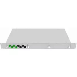 Кросс оптический стоечный TopLAN КРС-Top-1U-04FC/A-OS2-GY 19", 4 FC/APC адаптера, одномодовый, 1U, серый, укомплектованный