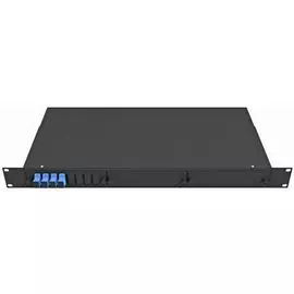 Кросс оптический стоечный TopLAN КРС-Top-1U-04SC/U-OS2-BK 19", 4 SC/UPC адаптера, одномодовый, 1U, черный, укомплектованный