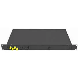 Кросс оптический стоечный TopLAN КРС-Top-1U-04ST/U-OM2-BK 19", 4 ST/UPC адаптера, многомодовый, 1U, черный, укомплектованный