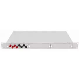 Кросс оптический стоечный TopLAN КРС-Top-1U-04ST/U-OS2-GY 19", 4 ST/UPC адаптера, одномодовый, 1U, серый, укомплектованный