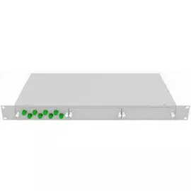 Кросс оптический стоечный TopLAN КРС-Top-1U-08FC/A-OS2-GY 19", 8 FC/APC адаптеров, одномодовый, 1U, серый, укомплектованный