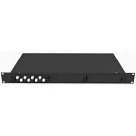 Кросс оптический стоечный TopLAN КРС-Top-1U-08FC/U-OM2-BK 19", 8 FC/UPC адаптеров, многомодовый, 1U, черный, укомплектованный