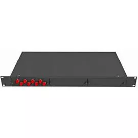 Кросс оптический стоечный TopLAN КРС-Top-1U-08FC/U-OS2-BK 19", 8 FC/UPC адаптеров, одномодовый, 1U, черный, укомплектованный