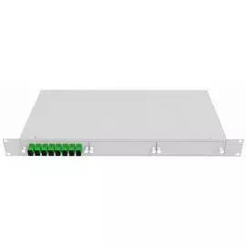 Кросс оптический стоечный TopLAN КРС-Top-1U-08SC/A-OS2-GY 19", 8 SC/APC адаптеров, одномодовый, 1U, серый, укомплектованный
