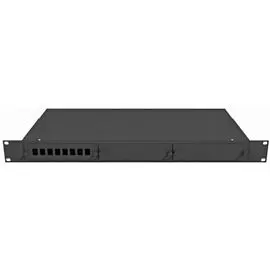 Кросс оптический стоечный TopLAN КРС-Top-1U-08SC/DLC-BK 19", 8 SC/DLC адаптеров, 1U, черный
