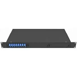Кросс оптический стоечный TopLAN КРС-Top-1U-08SC/U-OS2-BK 19", 8 SC/UPC адаптеров, одномодовый, 1U, черный, укомплектованный