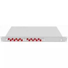 Кросс оптический стоечный TopLAN КРС-Top-1U-12FC/U-OS2-GY 19", 12 FC/UPC адаптеров, одномодовый, 1U, серый, укомплектованный