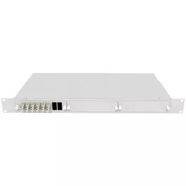 Кросс оптический стоечный TopLAN КРС-Top-1U-12LC/U-OM2-GY 19", 12 LC/UPC адаптеров, многомодовый (50/125), 1U, серый, укомплектованный, с прикрученным