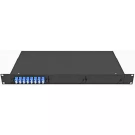 Кросс оптический стоечный TopLAN КРС-Top-1U-16LC/U-OS2-BK 19", 16 LC/UPC адаптеров, одномодовый, 1U, черный, укомплектованный