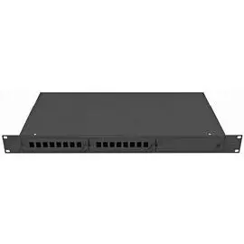 Кросс оптический стоечный TopLAN КРС-Top-1U-16SC/DLC-BK 19", 16 SC адаптеров, 1U, черный