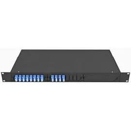 Кросс оптический стоечный TopLAN КРС-Top-1U-24LC/U-OS2-BK 19", 24 LC/UPC адаптера, одномодовый, 1U, черный, укомплектованный