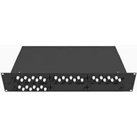Кросс оптический стоечный TopLAN КРС-Top-2U-32FC/U-OM2-BK 19", 32 FC/UPC адаптеров, многомодовый (50/125), 2U, черный, укомплектованный