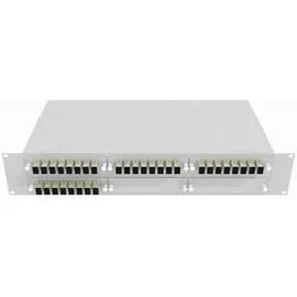 Кросс оптический стоечный TopLAN КРС-Top-2U-32SC/U-OM2-GY 19", 32 SC/UPC адаптеров, многомодовый (50/125), 2U, серый, укомплектованный