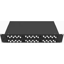 Кросс оптический стоечный TopLAN КРС-Top-2U-48FC/U-OM2-BK 19", 48 FC/UPC адаптеров, многомодовый (50/125), 2U, черный, укомплектованный