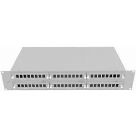 Кросс оптический стоечный TopLAN КРС-Top-2U-48SC/DLC-GY 19", 48 SC/DLC адаптеров, 2U, серый