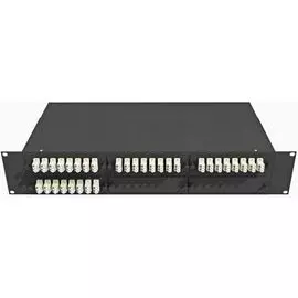 Кросс оптический стоечный TopLAN КРС-Top-2U-64LC/U-OM2-BK 19", 64 LC/UPC адаптеров, многомодовый (50/125), 2U, черный, укомплектованный