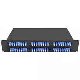 Кросс оптический стоечный TopLAN КРС-Top-2U-96LC/U-OS2-BK 19", 96 LC/UPC адаптеров, одномодовый, 2U, черный, укомплектованный