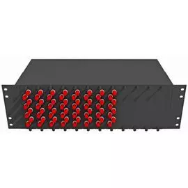Кросс оптический стоечный TopLAN КРС-Top-3U-64ST/U-OS2-BK 19", 64 ST/UPC адаптеров, одномодовый , 3U, черный, укомплектованный