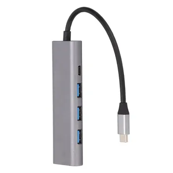 Док-станция 5 в 1 Type C на USB3.0 RJ45 PD Быстрая передача данных Теплоотвод Расширительная док-станция