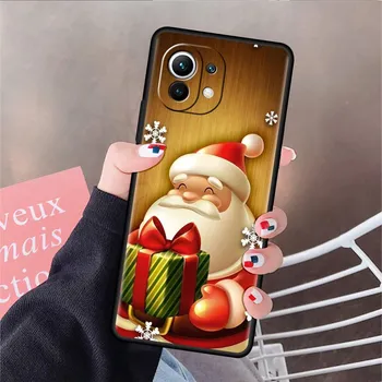 Мягкий силиконовый чехол для Xiaomi Mi 11 Lite 5G NE 11T Pro 12S Ultra 12 Note 10 10T 9T чехол для телефона TPU Funda Christmas Santa Claus Mi Note 10 Lite
