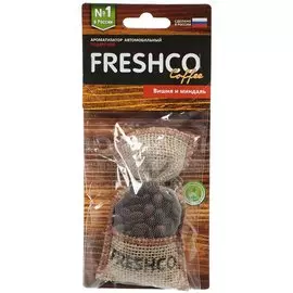 Ароматизатор в машину подвесной, мешочек, Freshco, Coffee Вишня и миндаль, AR1FC204