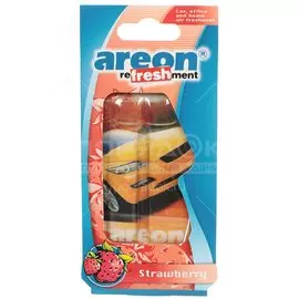 Ароматизатор в машину подвесной, гелевый, Areon, Refreshment Liquid Клубника, 704-025-908