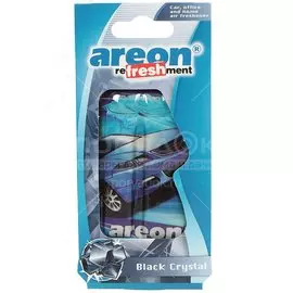 Ароматизатор в машину подвесной, гелевый, Areon, Refreshment Liquid Черный кристалл, 704-025-902