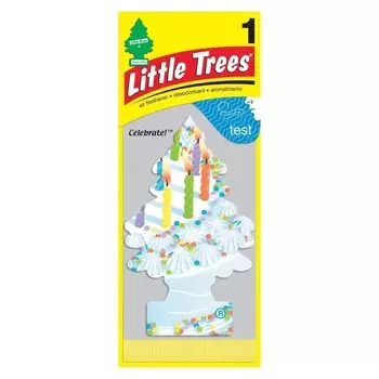Ароматизатор в машину подвесной, сухой, Little Trees, С Днем Рождения, U1P-17357-RUSS