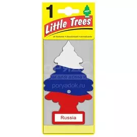 Ароматизатор в машину подвесной, сухой, Car-Freshner, Российский флаг, 35906