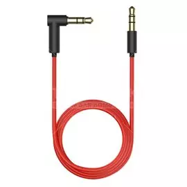 Кабель AUX, OLMIO, Jack-Jack, L - образный, 3.5 mm, черно-красный, 038900