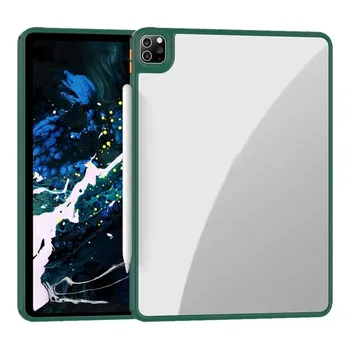Для iPad Pro 12,9 чехол для планшета противоударный гибкий край ТПУ прозрачная задняя крышка для iPad Pro 11 Air 4 10,9 Pro 12.9 2020 2018