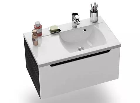 Тумба 80 см trip onyx/белый Ravak SD Classic 800 L X000000245