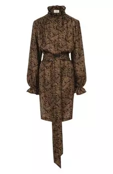 Шелковое платье Saint Laurent