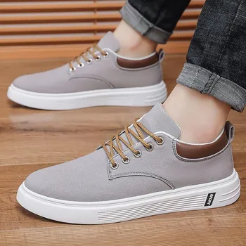 Men s Canvas Shoes, Casual Men s Shoes, Student Shoes, Youth Tide Shoes, Cloth Shoes 39 чёрный