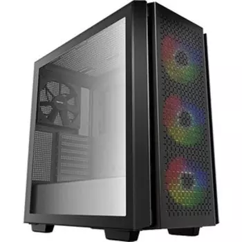 Корпус DeepCool MidiTower CG560 черный без БП E-ATX 3x120mm 1x140mm (R-CG560-BKAAE4-G-1)