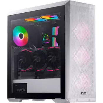 Корпус XPG MidiTower DEFENDER WHITE (ATX, белый, TG, 3x120mm fan) (DEFENDER-WHCWW)