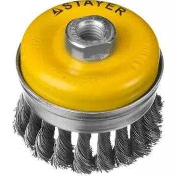 Корщетка-чашка Stayer Professional жгутированная 0,5 мм 80 мм хМ14 (35137-080)