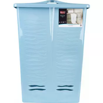 Корзина для белья Plast Team BRANQ Aqua 42л голубая 299x398x537