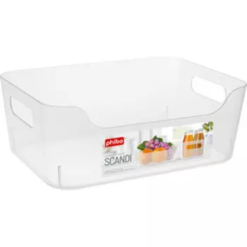 Корзинка Бытпласт SCANDI универсальная 240x170x90 мм, 3,1 л (бесцветный)