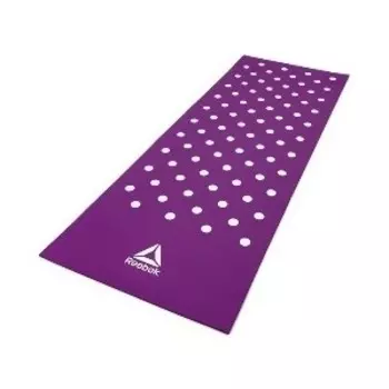 Коврик для фитнеса Reebok RAMT-12235PL (мат) Белые Пятна 7 мм пурпурный