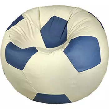 Кресло бескаркасное Mypuff Футбольный мяч Динамо экокожа ball-056-061