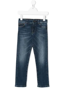 Dolce & Gabbana Kids облегающие джинсы, синий