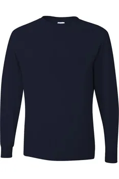 Футболка JERZEES Dri-Power с длинным рукавом 50/50, черный
