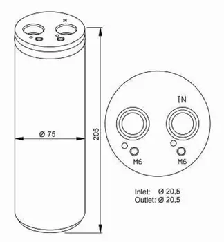 Осушитель кондиционера NRF 33205