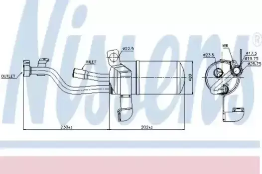Осушитель кондиционера NISSENS 95449