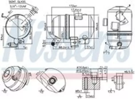 Осушитель кондиционера NISSENS 95520