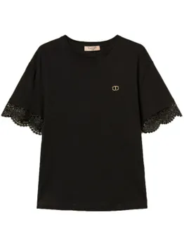 TWINSET трикотажная блузка, черный